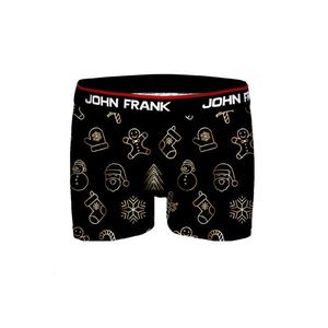 Pánské boxerky John Frank JFBD39-CH-GOLD PIECES M Černá obraz