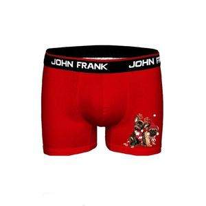 Pánské boxerky John Frank JFBD40-CH-FRIENDS L Červená obraz
