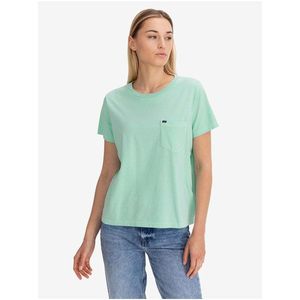 Světle zelené dámské tričko s kapsičkou Lee obraz