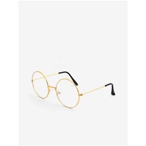 VeyRey Brýle s čirými skly lenonky Hahn zlaté obraz