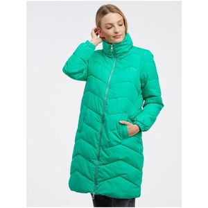 Zelený dámský zimní prošívaný kabát VERO MODA Liga obraz
