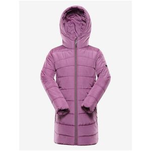 Růžový holčičí zimní prošívaný kabát ALPINE PRO EDORO obraz