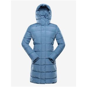 Modrý dámský zimní prošívaný kabát ALPINE PRO EDORA obraz