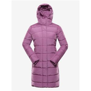 Růžový dámský zimní prošívaný kabát ALPINE PRO EDORA obraz