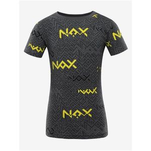 Tmavě šedé dětské vzorované tričko NAX ERDO obraz