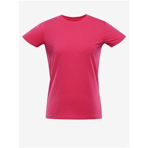 Tmavě růžové dámské basic tričko NAX DELENA obraz