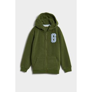 MIKINA GANT FLEECE FULL ZIP HOODIE zelená 92 obraz