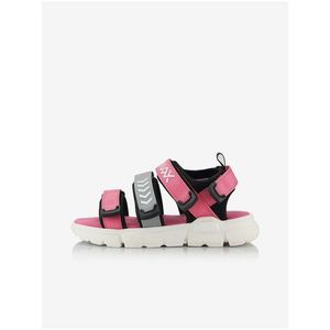 Šedo-růžové holčičí sandály NAX Nesso obraz