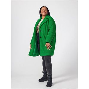Zelený dámský kabát ONLY CARMAKOMA Valeria obraz