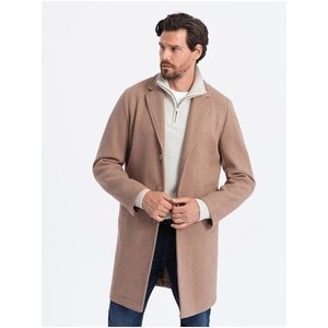 Světle hnědý pánský lehký kabát Ombre Clothing obraz