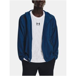 Tmavě modrá sportovní bunda Under Armour UA Unstoppable Jacket obraz
