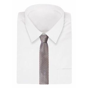 Karamelová kravata s jemným vzorem Alties obraz