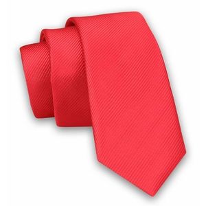Červená pánská kravata s jemnou texturou obraz
