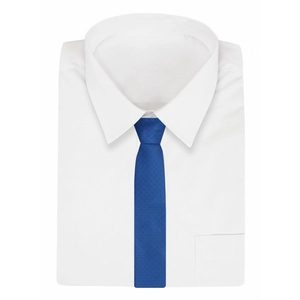 Módní tečkovaná kravata v modré barvě obraz