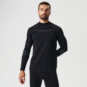 Sinsay - Termoaktivní tričko s dlouhými rukávy STAY WARM - Černý obraz