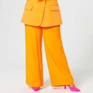 Sinsay - Oblekové kalhoty - Oranžová obraz