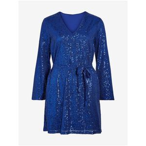 Modré dámské šaty VILA Viglitas Deep obraz