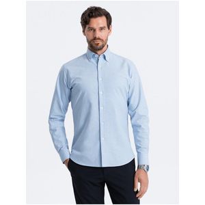 Světle modrá pánská košile Ombre Clothing obraz