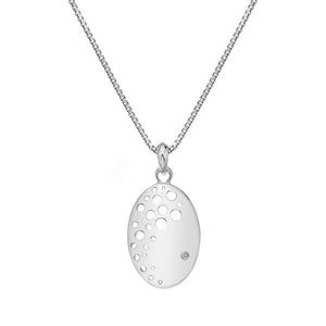 Hot Diamonds Elegantní stříbrný náhrdelník s diamantem Spritz DP862 (řetízek, přívěsek) obraz