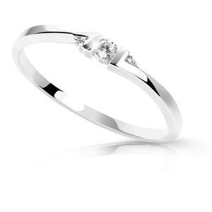 Cutie Diamonds Minimalistický prsten z bílého zlata s brilianty DZ6714-3053-00-X-2 55 mm obraz