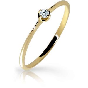 Cutie Diamonds Jemný prsten ze žlutého zlata s briliantem DZ6729-2931-00-X-1 49 mm obraz