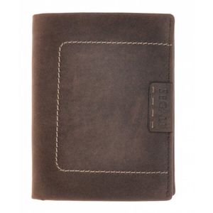SEGALI Pánská kožená peněženka 50336 brown obraz