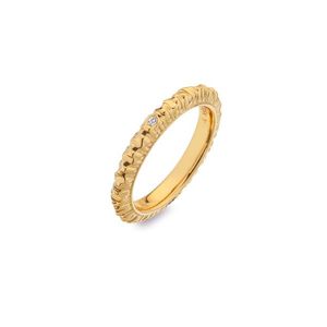 Hot Diamonds Půvabný pozlacený prsten s diamantem Jac Jossa Hope DR226 55 mm obraz
