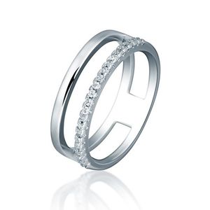 JVD Nadčasový stříbrný prsten se zirkony SVLR0876XH2BI 54 mm obraz