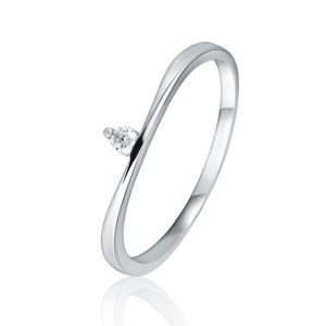 JVD Půvabný stříbrný prsten s čirým zirkonem SVLR0910X75BI 52 mm obraz