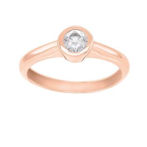 Brilio Půvabný prsten z růžového zlata se zirkonem SR042RAU 48 mm obraz