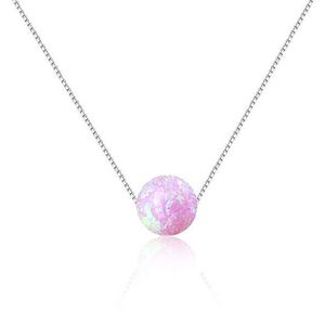 JVD Stříbrný náhrdelník s růžovým syntetickým opálem SVLN0166XF6O400 obraz