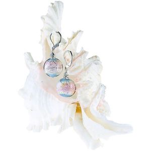 Lampglas Půvabné náušnice Pastel Dream s ryzím stříbrem v perlách Lampglas ERO8 obraz