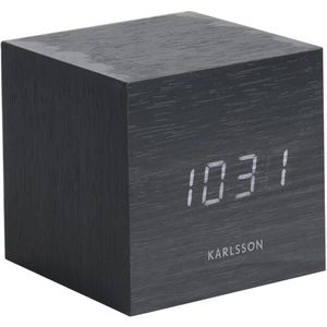 Karlsson Designový LED budík - hodiny KA5655BK obraz