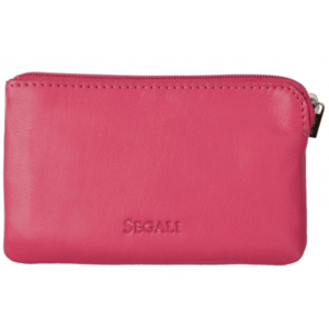 SEGALI Kožená mini peněženka-klíčenka 7289 pink obraz