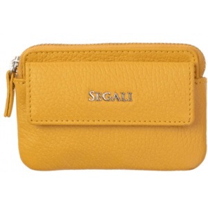 SEGALI Kožená mini peněženka-klíčenka 7483 A yellow obraz