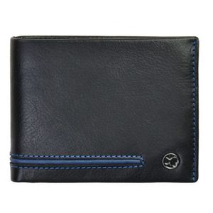 SEGALI Pánská kožená peněženka 753 115 026 black/blue obraz