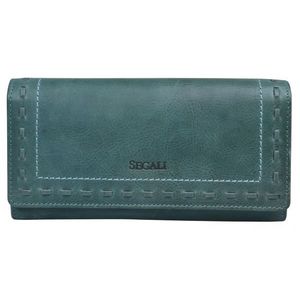 SEGALI Dámská kožená peněženka 7052 green obraz