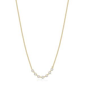 Brosway Něžný pozlacený náhrdelník s krystaly Symphonia BYM132 obraz