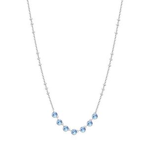 Brosway Půvabný náhrdelník s modrými krystaly Symphonia BYM134 obraz