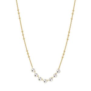Brosway Půvabný pozlacený náhrdelník s čirými krystaly Symphonia BYM136 obraz