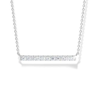 Modesi Elegantní stříbrný náhrdelník se zirkony M43088 obraz