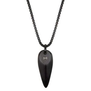 AZE Jewels Designový černý náhrdelník Triangle Noir Ferro AZ-NL003-B-070 obraz