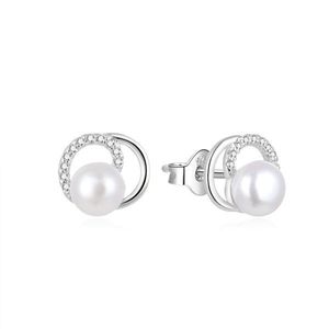 Beneto Elegantní perlové náušnice se zirkony AGUP1321PL obraz