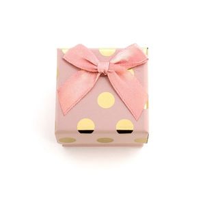 Beneto Růžová dárková krabička se zlatými puntíky KP7-5 obraz