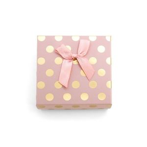 Beneto Exclusive Růžová dárková krabička se zlatými puntíky KP7-9 obraz