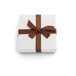 Beneto Bílá dárková krabička s hnědou stužkou KP9-9 obraz