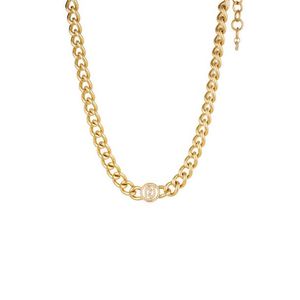 Liu Jo Výrazný pozlacený náhrdelník s krystaly Brilliant LJ1620 obraz