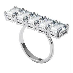Swarovski Masivní třpytivý prsten s krystaly Millenia 5610730 50 mm obraz