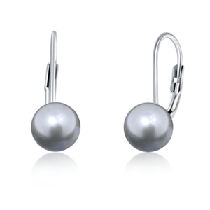 JVD Stříbrné náušnice s pravými šedými perlami SVLE0476XD2P6 0, 7 cm obraz