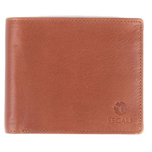 SEGALI Pánská kožená peněženka 901 cognac obraz